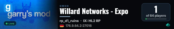 Willard Networks - Expo live status badge