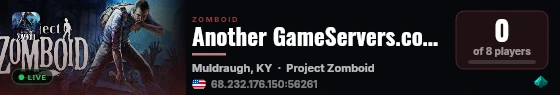Another GameServers.com PZ Server live status badge