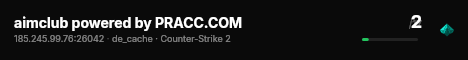 aimclub powered by PRACC.COM live status badge