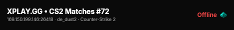 XPLAY.GG • CS2 Matches #72 live status badge