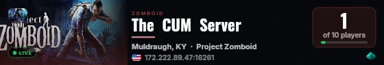 The  CUM  Server live status badge