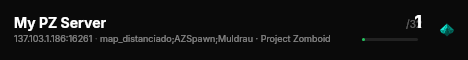 My PZ Server live status badge