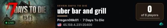 uber bar and grill live status badge