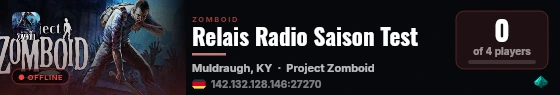 Relais Radio Saison Test live status badge
