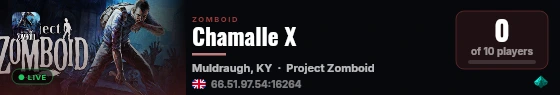 Chamalle X live status badge