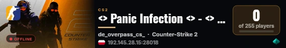 <> Panic Infection <> - <> !shop !rocket <> live status badge