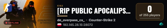 [RIP PUBLIC APOCALIPSIS] | PRIME | [!lk] [!lm] [!menu] [!shop] live status badge
