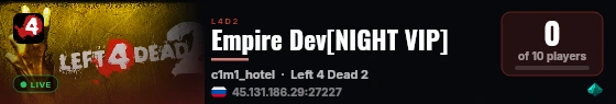 Empire Dev[NIGHT VIP] live status badge