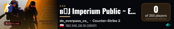 вЈ Imperium Public ~ Escape рџ§џ !Store | !Case @ live status badge
