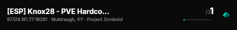 [ESP] Knox28 - PVE Hardcore - Run Permadeath live status badge