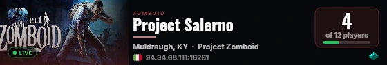 Project Salerno live status badge