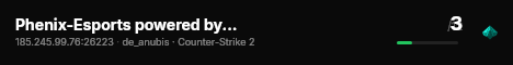 Phenix-Esports powered by PRACC.COM live status badge