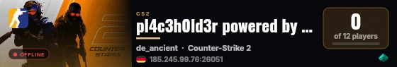 pl4c3h0ld3r powered by PRACC.COM live status badge