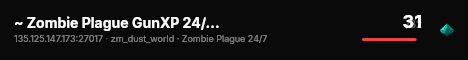 ~ Zombie Plague GunXP 24/7 ~ Double XP 06-10PM EET live status badge