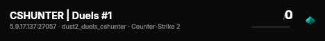 CSHUNTER | Duels #1 live status badge