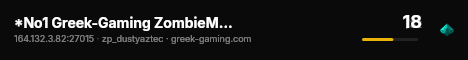 *No1 Greek-Gaming ZombieMod HLStatsX:CE* live status badge