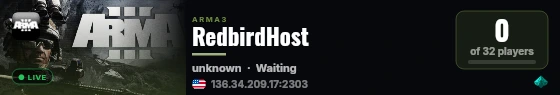 RedbirdHost live status badge