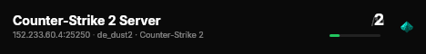 Counter-Strike 2 Server live status badge