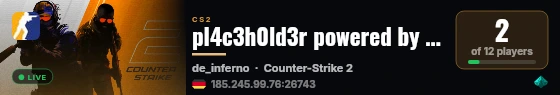 Skilly ESEA powered by PRACC.COM live status badge