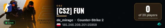 [CS2] FUN live status badge