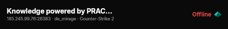 Knowledge powered by PRACC.COM live status badge