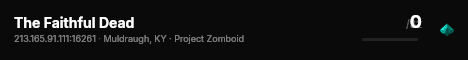 The Faithful Dead live status badge