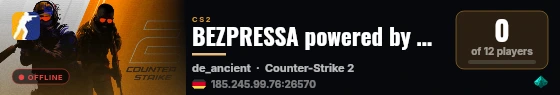 BEZPRESSA powered by PRACC.COM live status badge