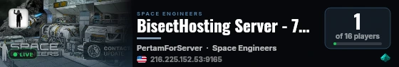 BisectHosting Server - 70d7653c live status badge