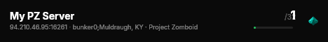 My PZ Server live status badge