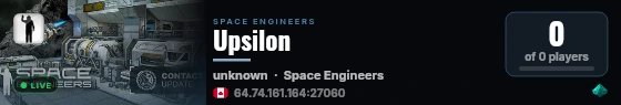 Upsilon live status badge