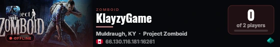 KlayzyGame live status badge