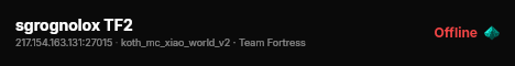 sgrognolox TF2 live status badge