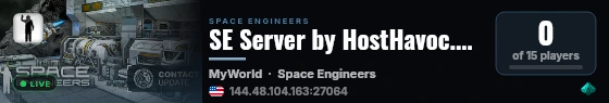 SE Server by HostHavoc.com live status badge