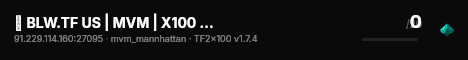 █ BLW.TF US | MVM | X100 WEAPONS █ live status badge