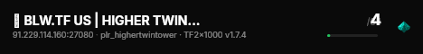 █ BLW.TF US | HIGHER TWIN TOWER | X1000 WEAPONS █ live status badge
