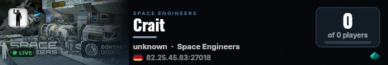 Crait live status badge
