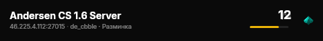 Andersen CS 1.6 Server live status badge