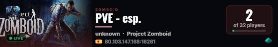 PVE - esp. live status badge