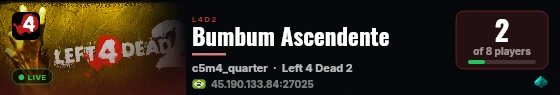 Bumbum Ascendente live status badge
