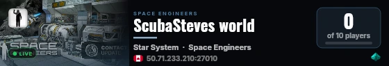 ScubaSteves world live status badge