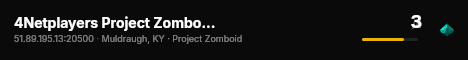 4Netplayers Project Zomboid Server live status badge