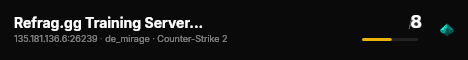 Refrag.gg Training Server (Competitor) live status badge