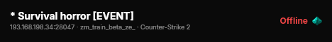 * Survival horror [EVENT] live status badge