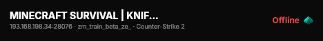 MINECRAFT SURVIVAL | KNIFE | SHOP live status badge
