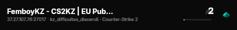 FemboyKZ - CS2KZ | EU Public 1 live status badge