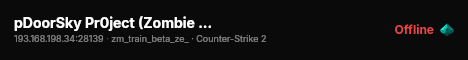 pDoorSky Pr0ject (Zombie Strike) live status badge