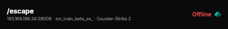 /escape live status badge