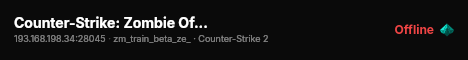Сounter-Strike: Zombie Offensive live status badge