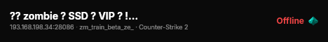 ?? zombie ? SSD ? VIP ? !skin ? !gloves ? !agents | FASTDL live status badge