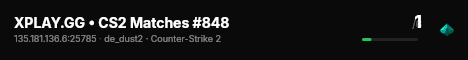 XPLAY.GG • CS2 Matches #848 live status badge
